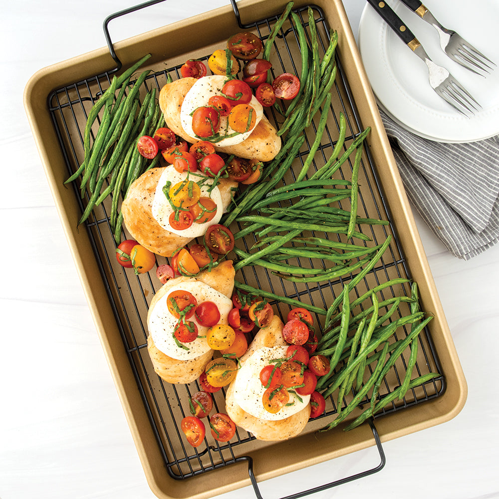 Nordicware Nonstick High-Sided Oven Crisp Baking Tray